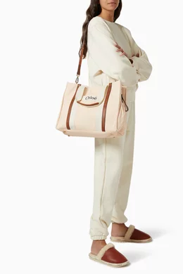 Buy Chloé Pink Logo Patch Diaper Bag with Changing Mat For Baby