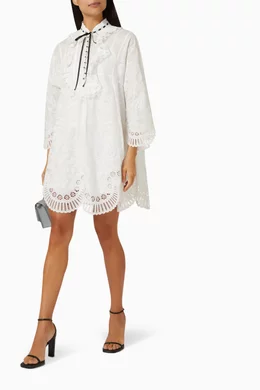 chinese dress ladies Zimmermann Dancer Frilled Mini Dress (For Hire)  EKOLUV