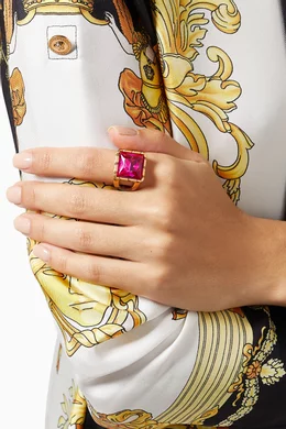 Versace pink ring discount