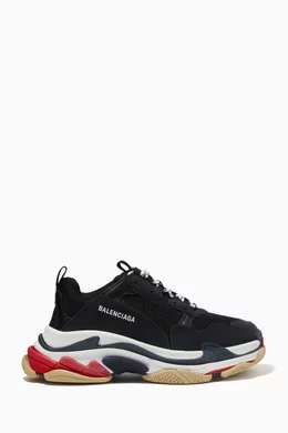 Buy Balenciaga Black Triple S Sneakers in Double Foam Mesh For Men Online Ounass Oman