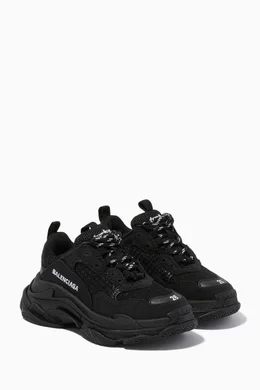 Buy Balenciaga Black Triple S Trainers in Double Foam Mesh For UNISEX Online Ounass Oman
