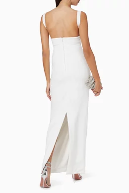 Buy Solace London White Joni Maxi Dress For Women Online | Ounass Oman