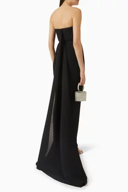 love tree maxi dress Evergreen velvet tiered maxi dress