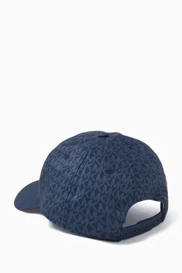Michael Kors Denim MK Logo Baseball Cap in Blue Michael Kors Denim Baseball Cap - Blue | Editorialist main image 4