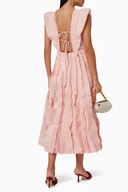 aje hybrid midi dress AJE