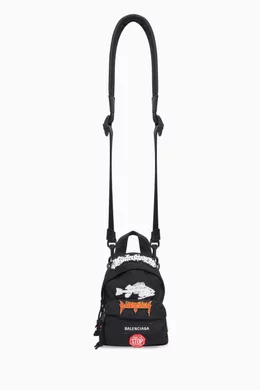 balenciaga explorer mini backpack Special Collection Rhinestone – MCA VINTAGE REVIVAL fastening closure Balenciaga Explorer Backpack Leather Mini