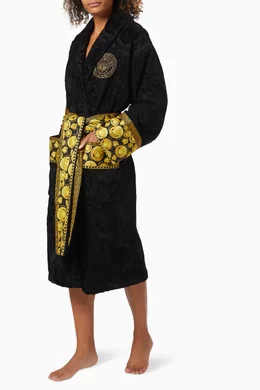 slim fit dress slacks VERSACE WOMEN Couture Logo Print Mini Dress Black Gold – MAISONDEFASHION.COM main image 0