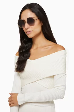 Bvlgari Hexagonal Sunglasses - see photos BVLGARI Hexagon Sunglasses – More Than You Can Imagine main image 3