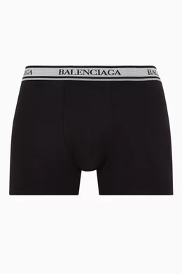 Buy Balenciaga Black Boxer Briefs in Stretch Jersey For Men Online