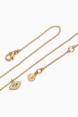 Buy Astley Clarke Color Biography Mini Evil Eye Pendant Necklace in 18kt Gold Vermeil Online for Women Ounass Oman