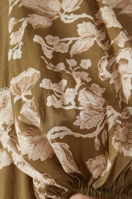 zimmermann anneke wrap midi dress Zimmermann Anneke Wrap Midi Dress Olive Bird Size 2