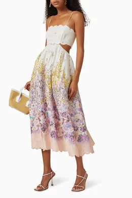 jude scallop midi dress zimmermann ZIMMERMANN Jude Scallop Midi Dress