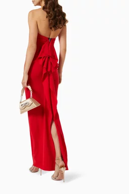 strapless open back dress Nicole Bakti - 332L