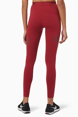Buy Nike Burgundy Dri FIT Run Division Leggings For Women Online Ounass Oman