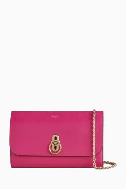 Buy Mulberry Pink Amberley Clutch in Silky Calf Leather For Women