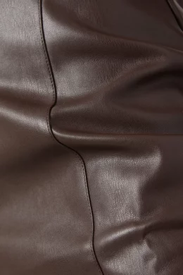 Buy Misha Brown Carly Dress in Faux Leather For Women Online | Ounass Oman