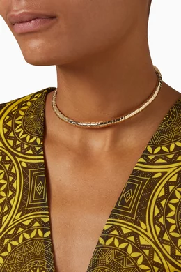 Buy Roxanne Assoulin Gold Gold Rush Choker in Metal For Women Online Ounass Oman