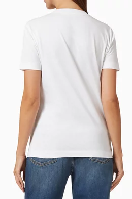 Tシャツ・カットソー STELLA MCCARTNEY COTTON JERSEY GLITCH T-SHIRT Buy Stella McCartney White Glitch Logo T-shirt in Cotton