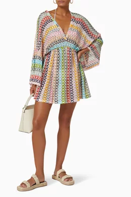 Buy Missoni Multicolour Short Beach Dress in Viscose Blend Knit For Women  Online | Ounass Oman