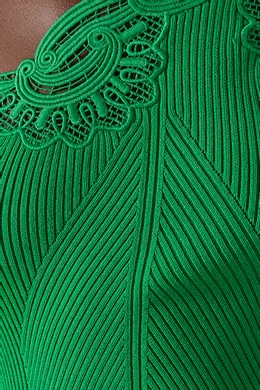 green stained dresser Self Portrait Kids Textured Stripe Knit Dress – Kids21