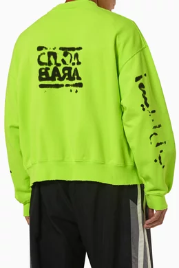 Balenciaga neon sweatshirt top