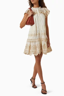 chinese dress ladies Lady Black Tie - Evie Mini Dress - Floral Strapless Short Dress