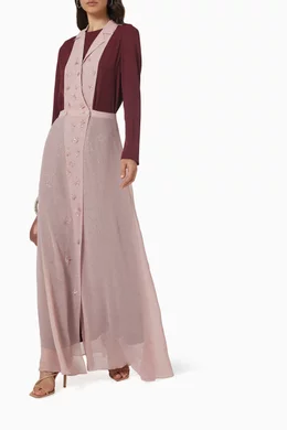Buy Amal Al Raisi Pink Two-piece Dungaree Dress For Women Online | Ounass  Oman