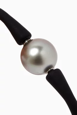 Rubber pearl bracelet on sale