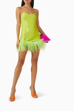 Buy Leslie Amon Green Laurie Tube Dress For Women Online | Ounass Oman