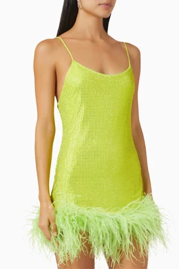 Buy Leslie Amon Green Laurie Tube Dress For Women Online | Ounass Oman