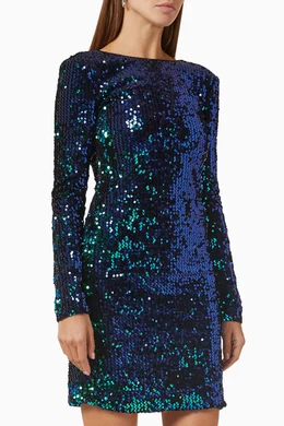 armani exchange sequin dress ARMANI EXCHANGE Purple Women's Sequin Dress