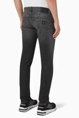 Buy Armani Exchange Grey J10 Distressed Skinny Fit Jeans in Denim