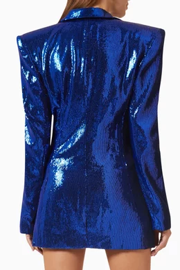 Buy Bronx and Banco Blue Zizi Blazer Mini Dress in Sequin For Women Online  | Ounass Oman