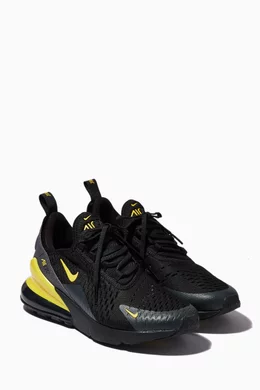 Buy Nike Black Air Max 270 Sneakers in Knit Textile For Boys Online Ounass Oman