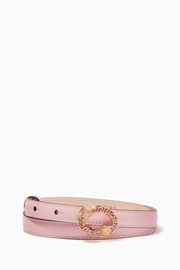 Versace Greca Medusa Pink Belt Versace Pink Medusa Leather Belt Versace main image 4