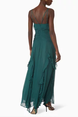 shona joy leonie backless frill maxi dress Standout in the sophisticated silhouette of Shona Joy 's Leonie Backless  Frill Maxi Dress in Rosemary. Nedlands | Toorak | Manly
