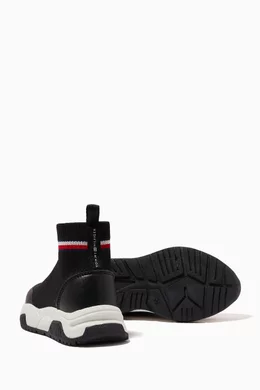 Black Polyester affordable Sneaker Tommy