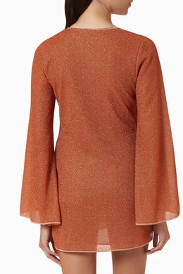 oseree orange dress Glazed Lumire Kaftan