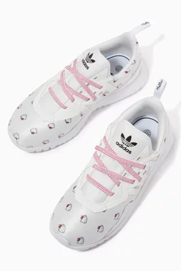 adidas gazelle silver green womens adidas Originals Flex Sneaker - Green