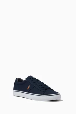Buy Polo Ralph Lauren Blue Sayer Low top Sneakers in Canvas For Men Online Ounass Oman