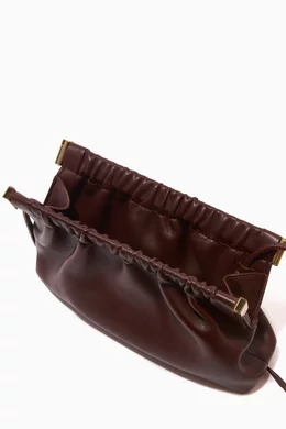 Buy NANUSHKA Brown The Bar Clutch Mini Bag in Vegan Leather For