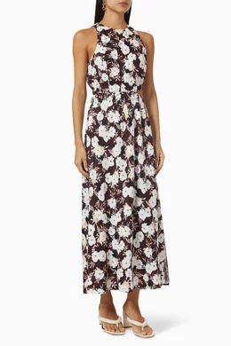 knee length dresses for ladies Maya Linen Dress main image 0