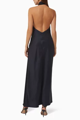 significant other darcy backless halter dresses Significant Other Darcy Backless Dress in Pop Pink