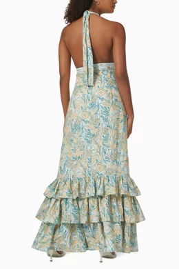 agua bendita halter maxi dress Lima Gloriosa Maxi Dress XS