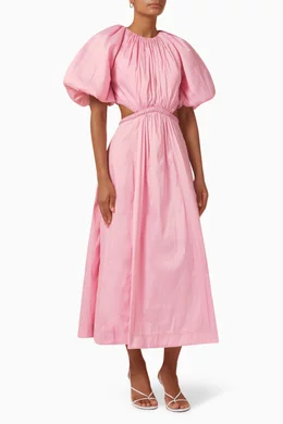 knee length dresses for ladies AJE Capucine Midi Dress  Borrowed From