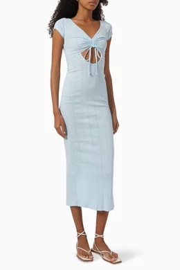 Buy Frankies Bikinis Blue x Gigi Hadid Millie Lounge Maxi Dress For Women  Online | Ounass Oman