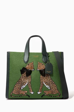 Buy Kate Spade New York Color Large Manhattan Lady Leopard Tote Bag For Women Online Ounass Oman