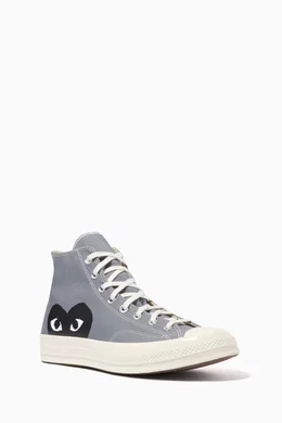 Buy Comme des Garçons PLAY Grey x Converse Chuck 70 High Top