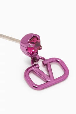 Buy Valentino Garavani Pink Valentino Garavani VLOGO Pendant