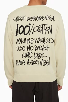 トップス stussy 100%cotton sweater stussy 100%cotton sweater